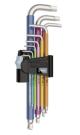 Inbussleutelset 9-delig / per set - RVS (INOX) multicolor